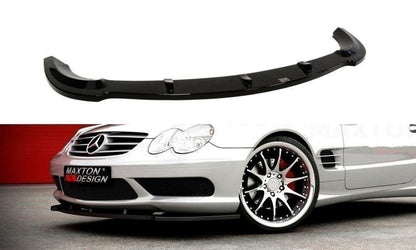 Frontlippe passend für Mercedes SL R230 AMG schwarz Hochglanz