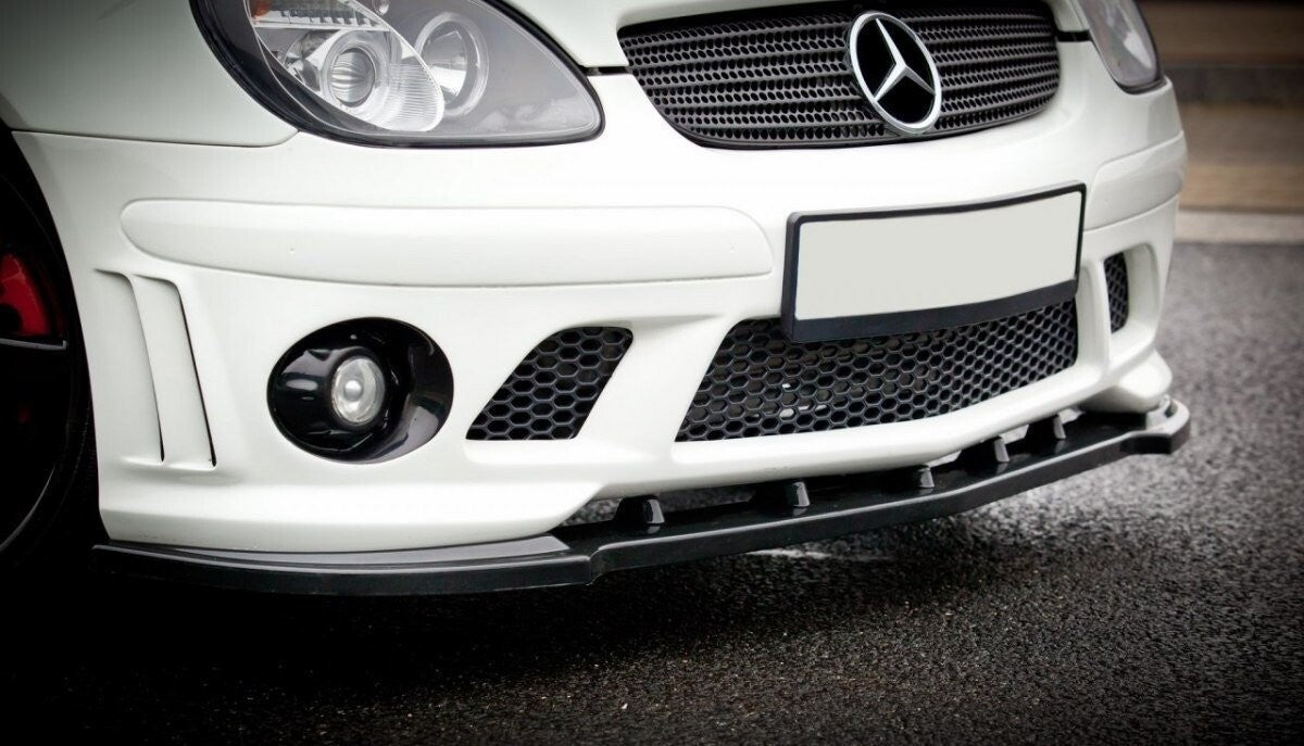 Frontlippe passend für Mercedes SLK R170 für AMG 204 Stoßstange schwarz Hochglanz