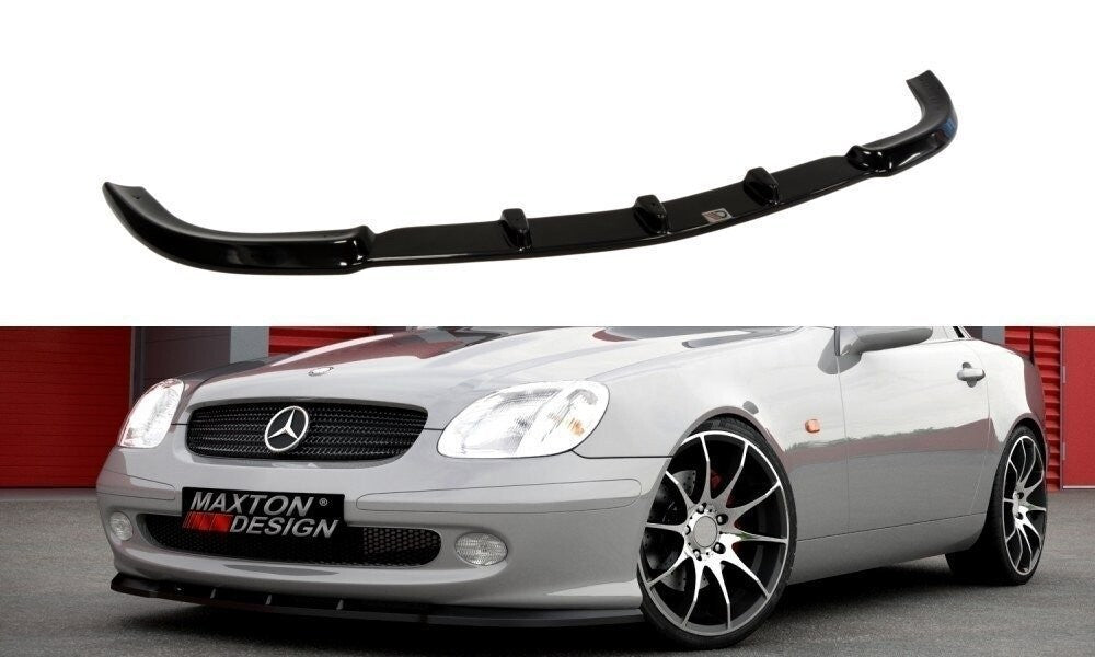 Frontlippe passend für Mercedes SLK R170 schwarz Hochglanz