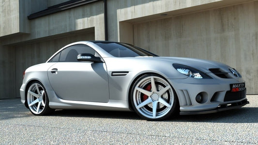 Frontlippe passend für Mercedes SLK R171 (passend für ME-SLK-R171-AMG204-F1) Carbon Look