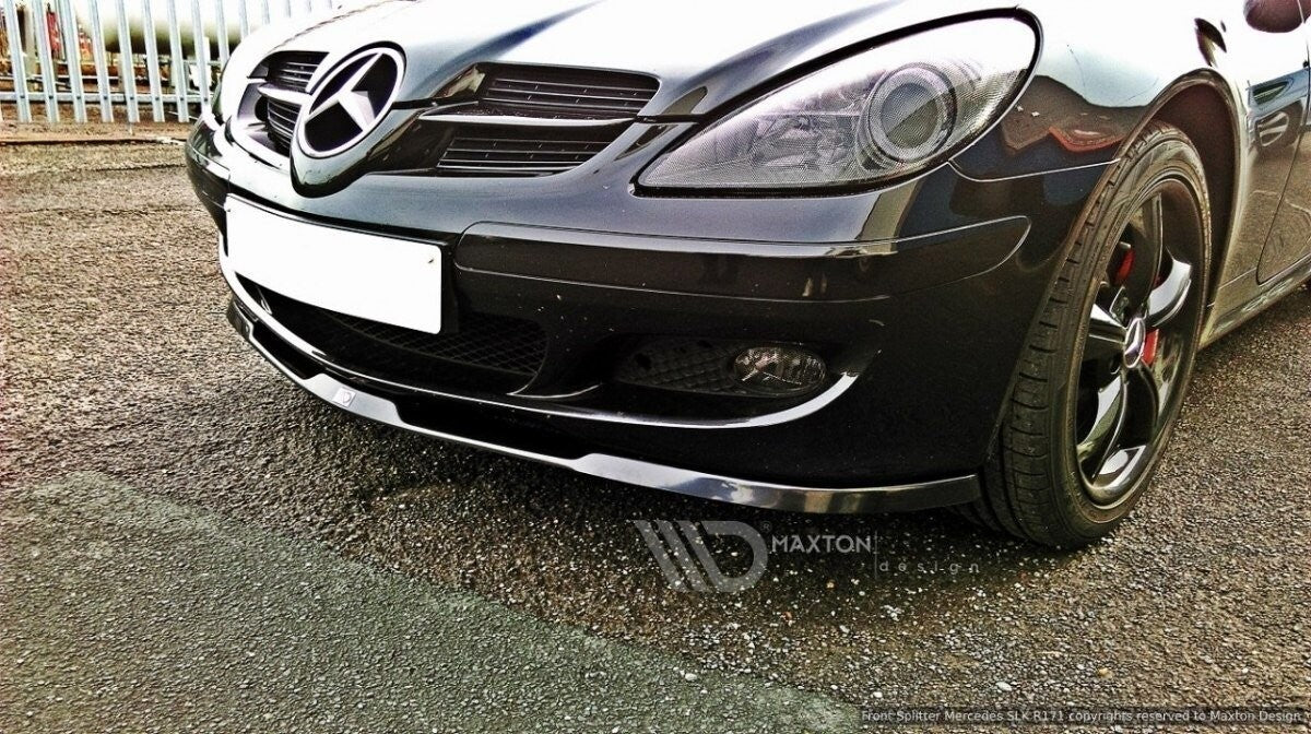 Frontlippe passend für Mercedes SLK R171 Standard Stoßstange schwarz Hochglanz
