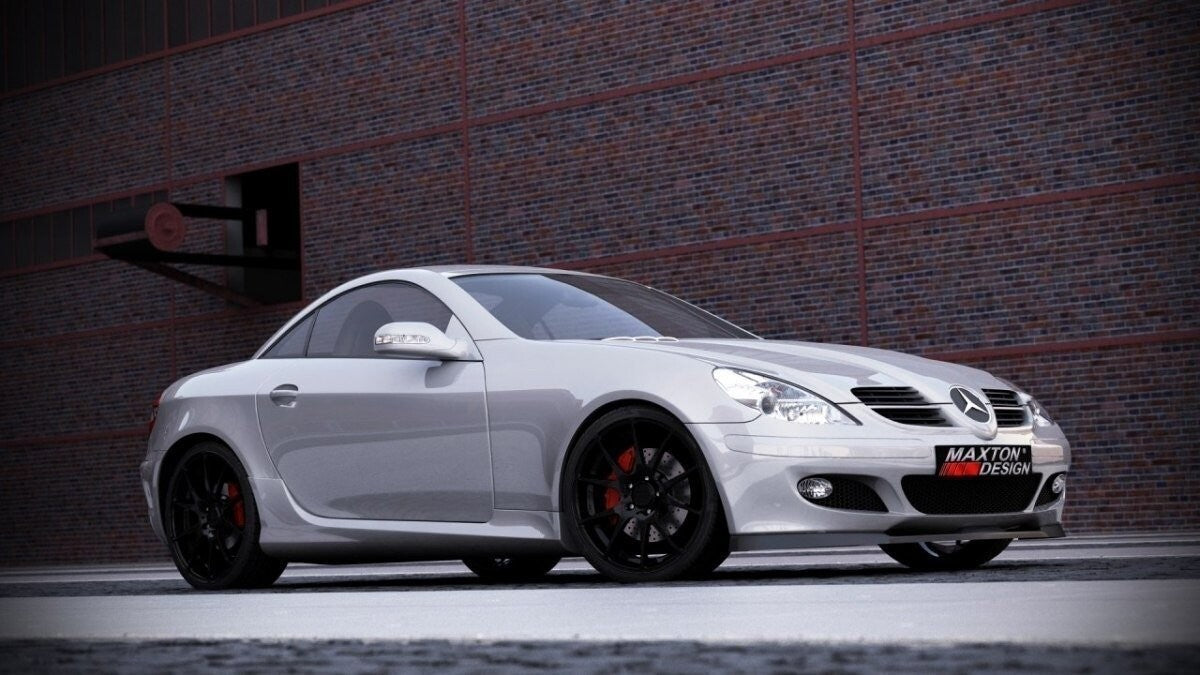 Frontlippe passend für Mercedes SLK R171 Standard Stoßstange schwarz Hochglanz