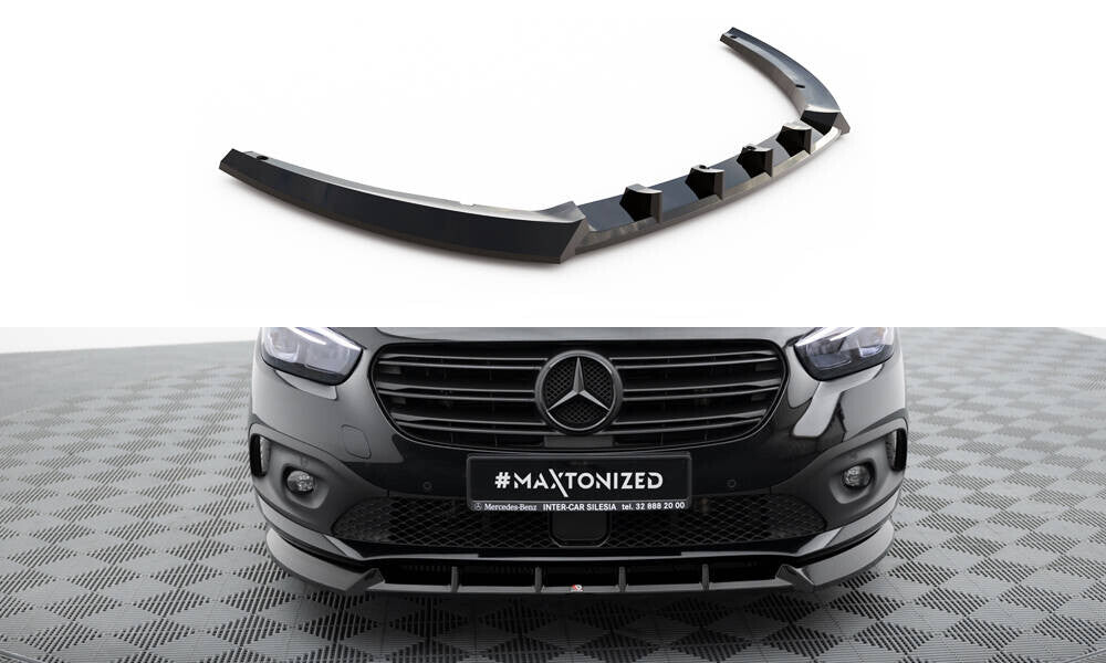 Frontlippe passend für Mercedes T-Klasse W420 schwarz Hochglanz