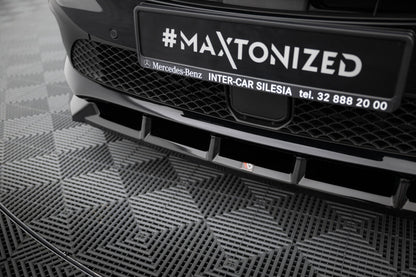 Frontlippe passend für Mercedes T-Klasse W420 schwarz Hochglanz