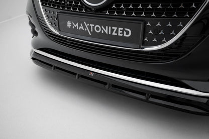Frontlippe passend für Mercedes V-Klasse AMG-Line W447 FL 2 schwarz Hochglanz