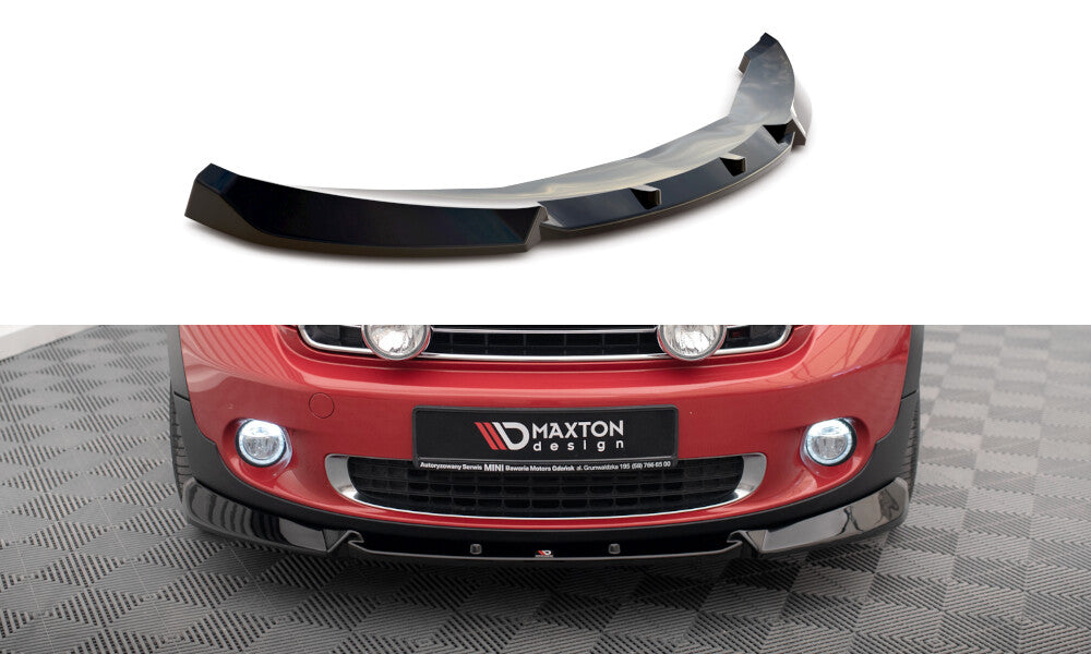 Frontlippe passend für Mini Cooper Countryman R60 FL schwarz Hochglanz