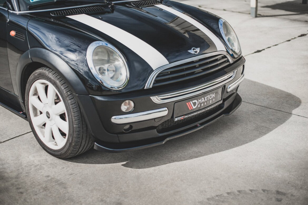 Frontlippe passend für Mini Cooper / One R50 schwarz Hochglanz