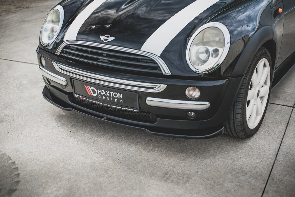 Frontlippe passend für Mini Cooper / One R50 schwarz Hochglanz