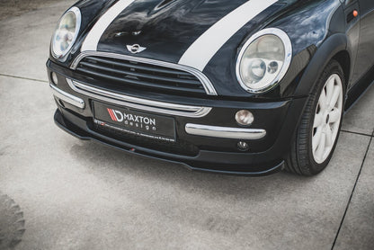 Frontlippe passend für Mini Cooper / One R50 schwarz Hochglanz