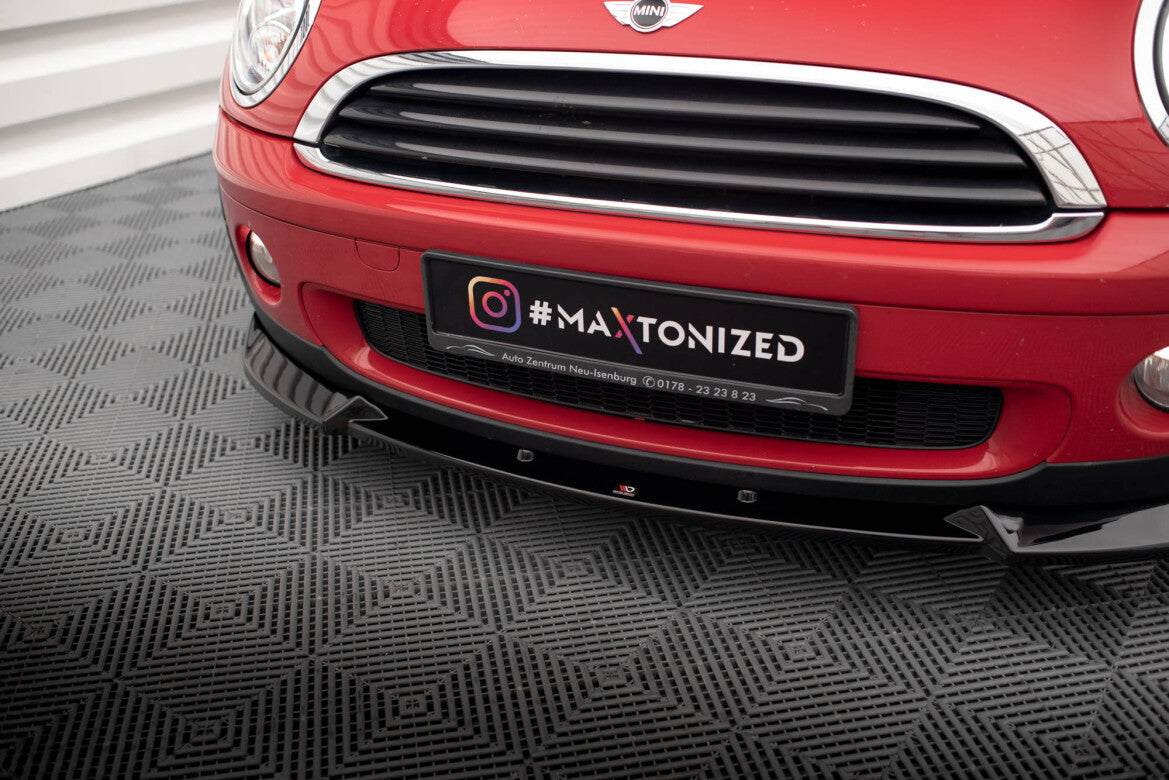 Frontlippe passend für Mini One R56 schwarz Hochglanz