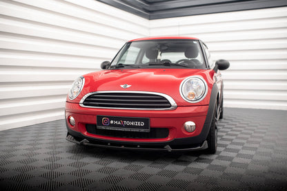 Frontlippe passend für Mini One R56 schwarz Hochglanz