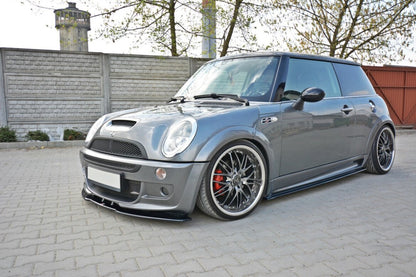 Frontlippe passend für Mini R53 Cooper S JCW schwarz Hochglanz