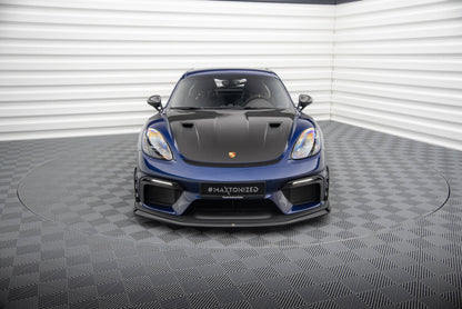 Frontlippe passend für Porsche 718 Cayman GT4 RS 982c schwarz Hochglanz
