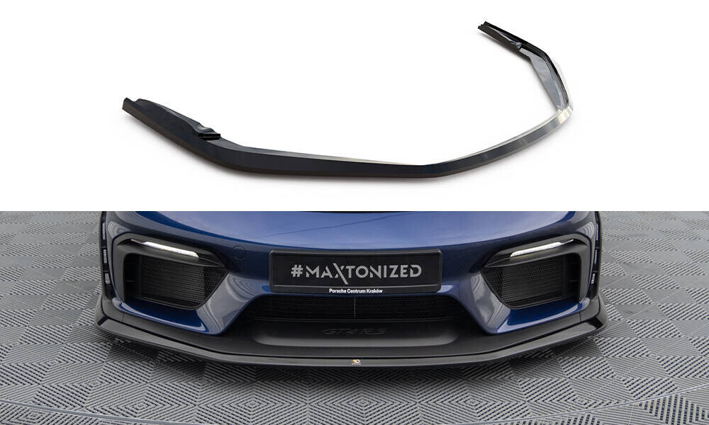 Frontlippe passend für Porsche 718 Cayman GT4 RS 982c schwarz Hochglanz