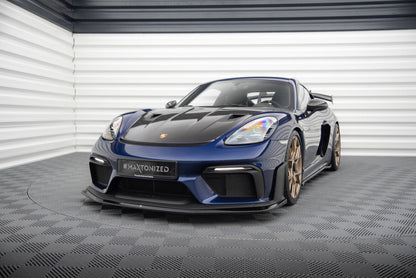 Frontlippe passend für Porsche 718 Cayman GT4 RS 982c schwarz Hochglanz
