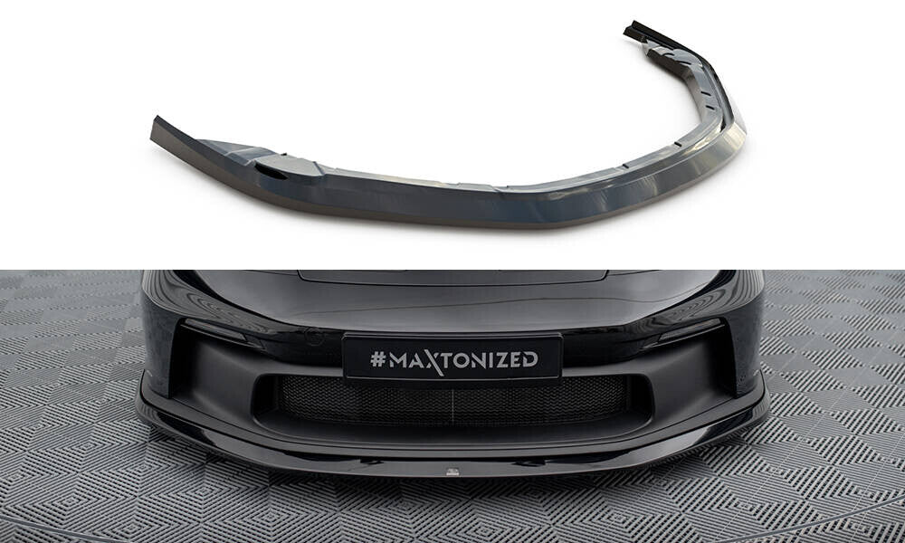 Frontlippe passend für Porsche 911 992 GT3 schwarz Hochglanz