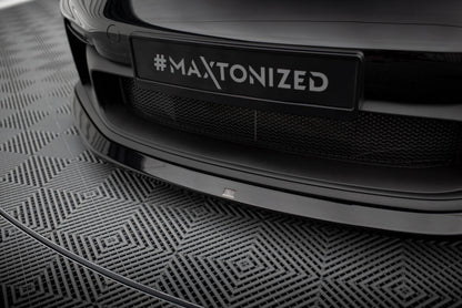 Frontlippe passend für Porsche 911 992 GT3 schwarz Hochglanz