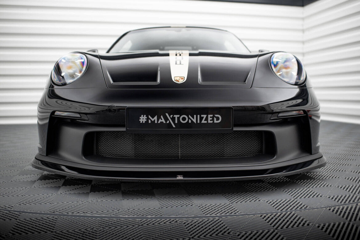 Frontlippe passend für Porsche 911 992 GT3 schwarz Hochglanz