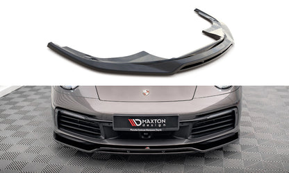 Frontlippe passend für Porsche 911 Carrera 4S 992 schwarz Hochglanz