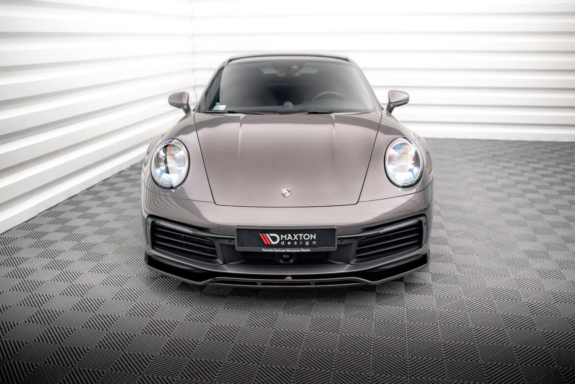 Frontlippe passend für Porsche 911 Carrera 4S 992 schwarz Hochglanz