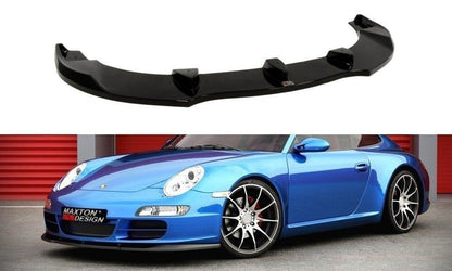Frontlippe passend für Porsche 911 Carrera 997.1 schwarz Hochglanz