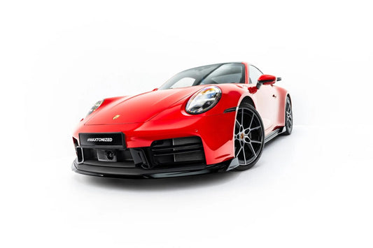 Frontlippe passend für Porsche 911 Carrera Aero / Carrera GTS 992 Facelift schwarz Hochglanz