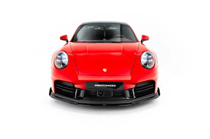 Frontlippe passend für Porsche 911 Carrera Aero / Carrera GTS 992 Facelift schwarz Hochglanz