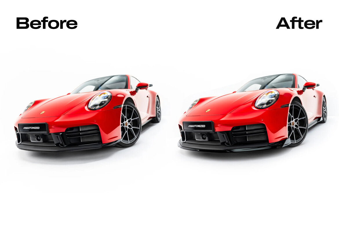 Frontlippe passend für Porsche 911 Carrera Aero / Carrera GTS 992 Facelift schwarz Hochglanz