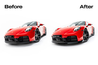 Frontlippe passend für Porsche 911 Carrera Aero / Carrera GTS 992 Facelift schwarz Hochglanz