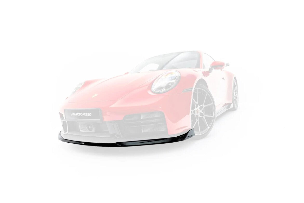 Frontlippe passend für Porsche 911 Carrera Aero / Carrera GTS 992 Facelift schwarz Hochglanz