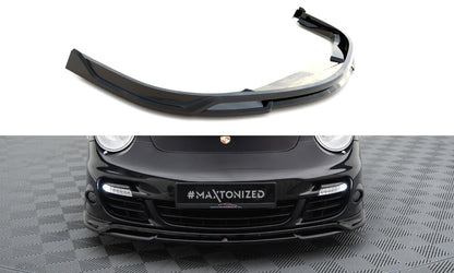 Frontlippe passend für Porsche 911 Turbo 997 schwarz Hochglanz
