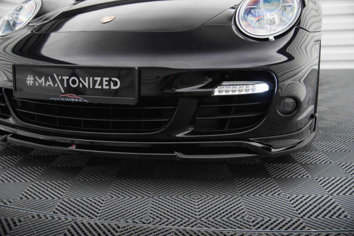 Frontlippe passend für Porsche 911 Turbo 997 schwarz Hochglanz