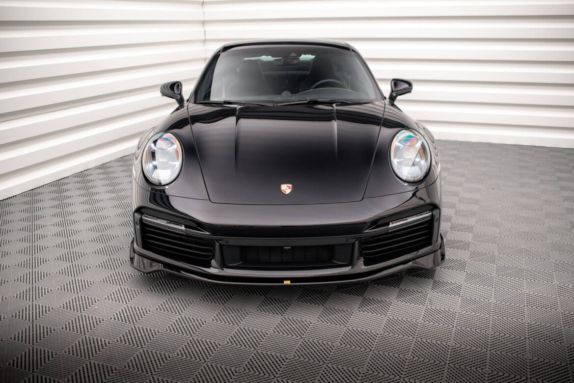 Frontlippe passend für Porsche 911 Turbo S 992 schwarz Hochglanz