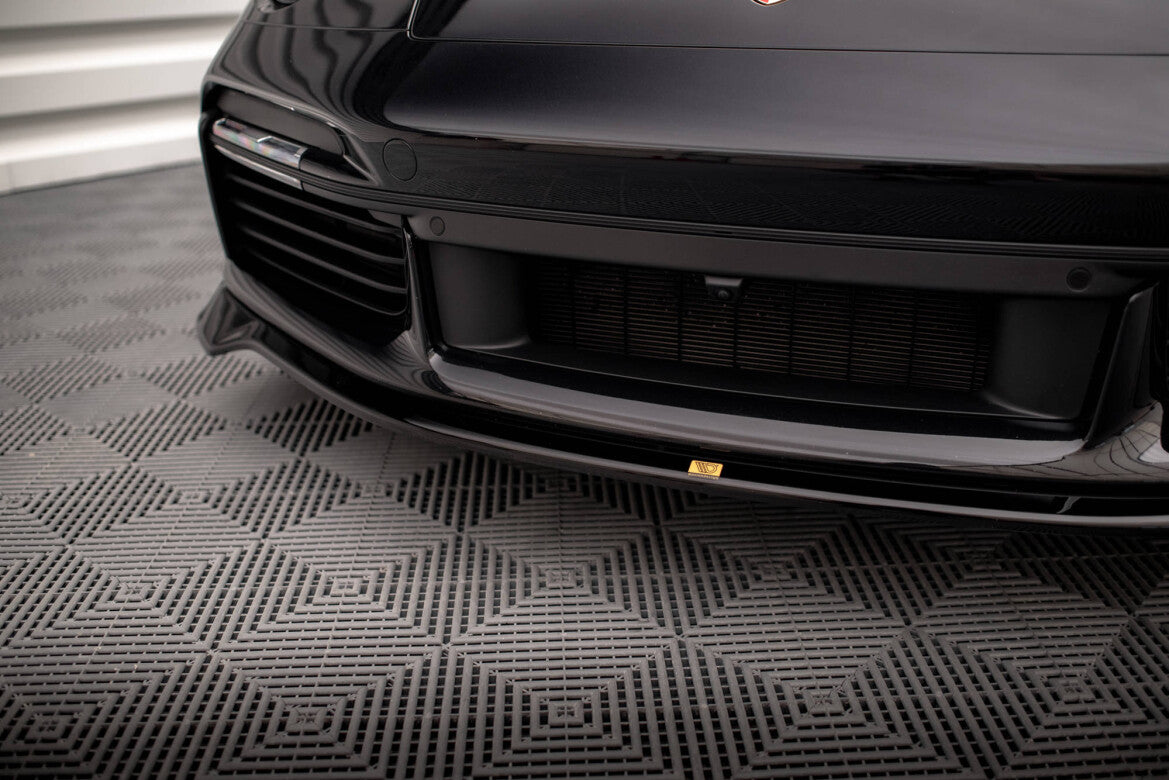Frontlippe passend für Porsche 911 Turbo S 992 schwarz Hochglanz