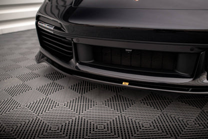 Frontlippe passend für Porsche 911 Turbo S 992 schwarz Hochglanz