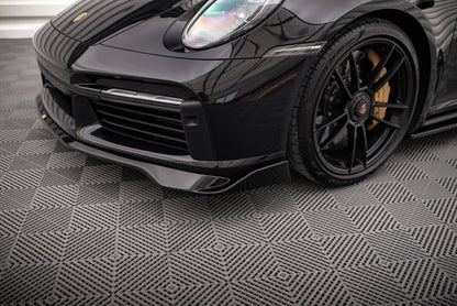 Frontlippe passend für Porsche 911 Turbo S 992 schwarz Hochglanz