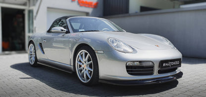 Frontlippe passend für Porsche Boxster 987 schwarz Hochglanz