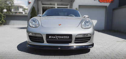 Frontlippe passend für Porsche Boxster 987 schwarz Hochglanz