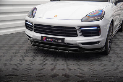 Frontlippe passend für Porsche Cayenne Coupe / SUV Mk3 schwarz Hochglanz