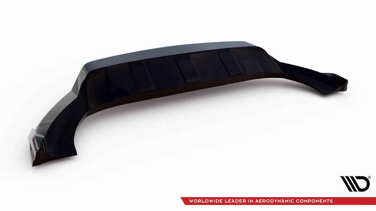 Frontlippe passend für Porsche Cayenne Coupe / SUV Mk3 schwarz Hochglanz