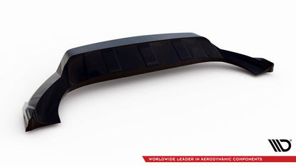 Frontlippe passend für Porsche Cayenne Coupe / SUV Mk3 schwarz Hochglanz