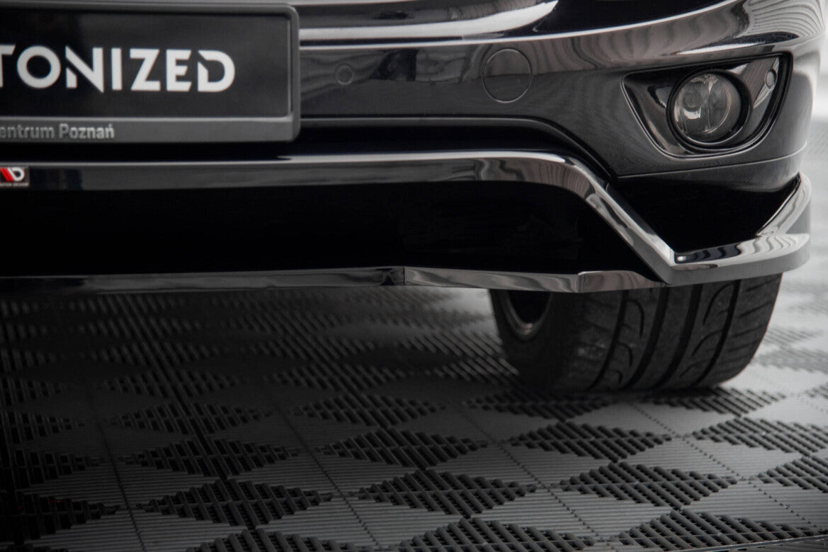 Frontlippe passend für Porsche Cayenne Mk2 FL schwarz Hochglanz