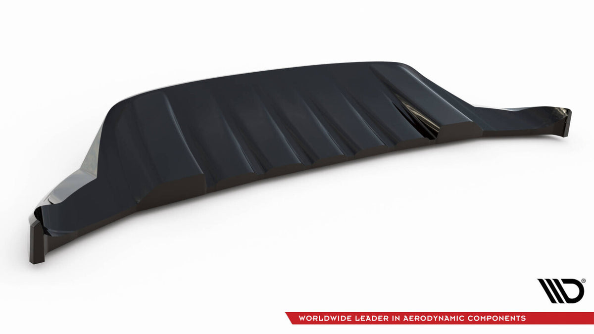 Frontlippe passend für Porsche Cayenne Mk2 FL schwarz Hochglanz
