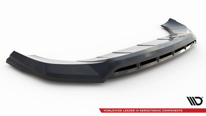 Frontlippe passend für Porsche Cayenne Sport Design Mk3 schwarz Hochglanz
