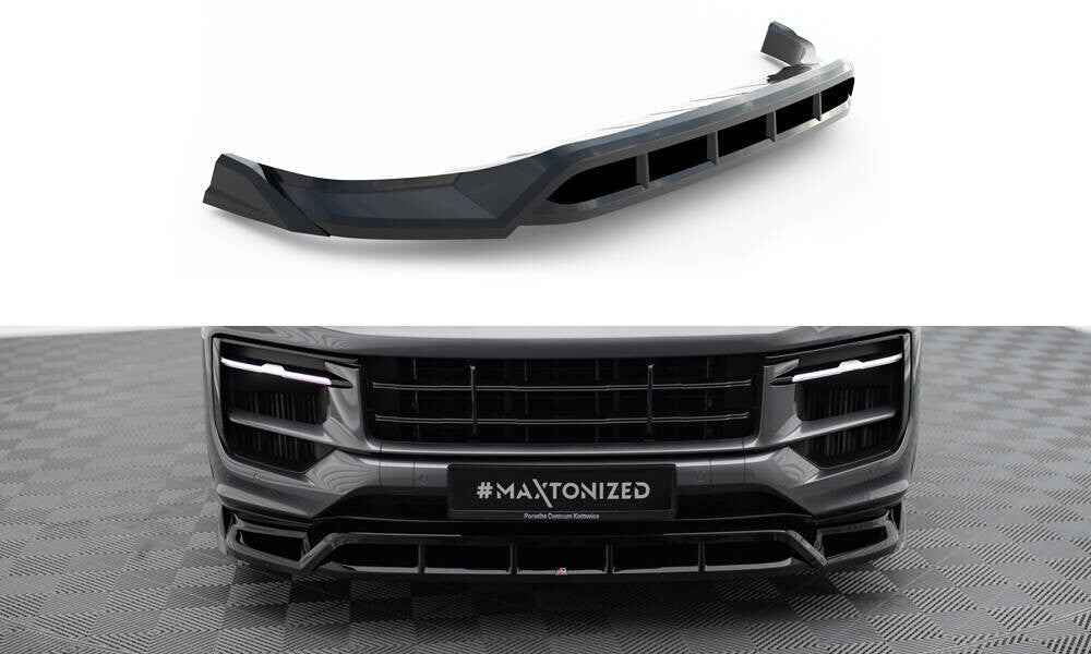 Frontlippe passend für Porsche Cayenne SUV / Coupe Mk3 FL schwarz Hochglanz