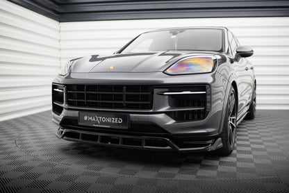 Frontlippe passend für Porsche Cayenne SUV / Coupe Mk3 FL schwarz Hochglanz