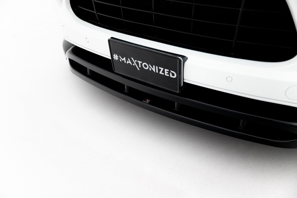 Frontlippe passend für Porsche Cayenne Turbo / Standard Mk2 schwarz Hochglanz