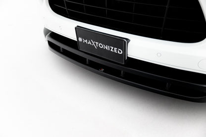 Frontlippe passend für Porsche Cayenne Turbo / Standard Mk2 schwarz Hochglanz