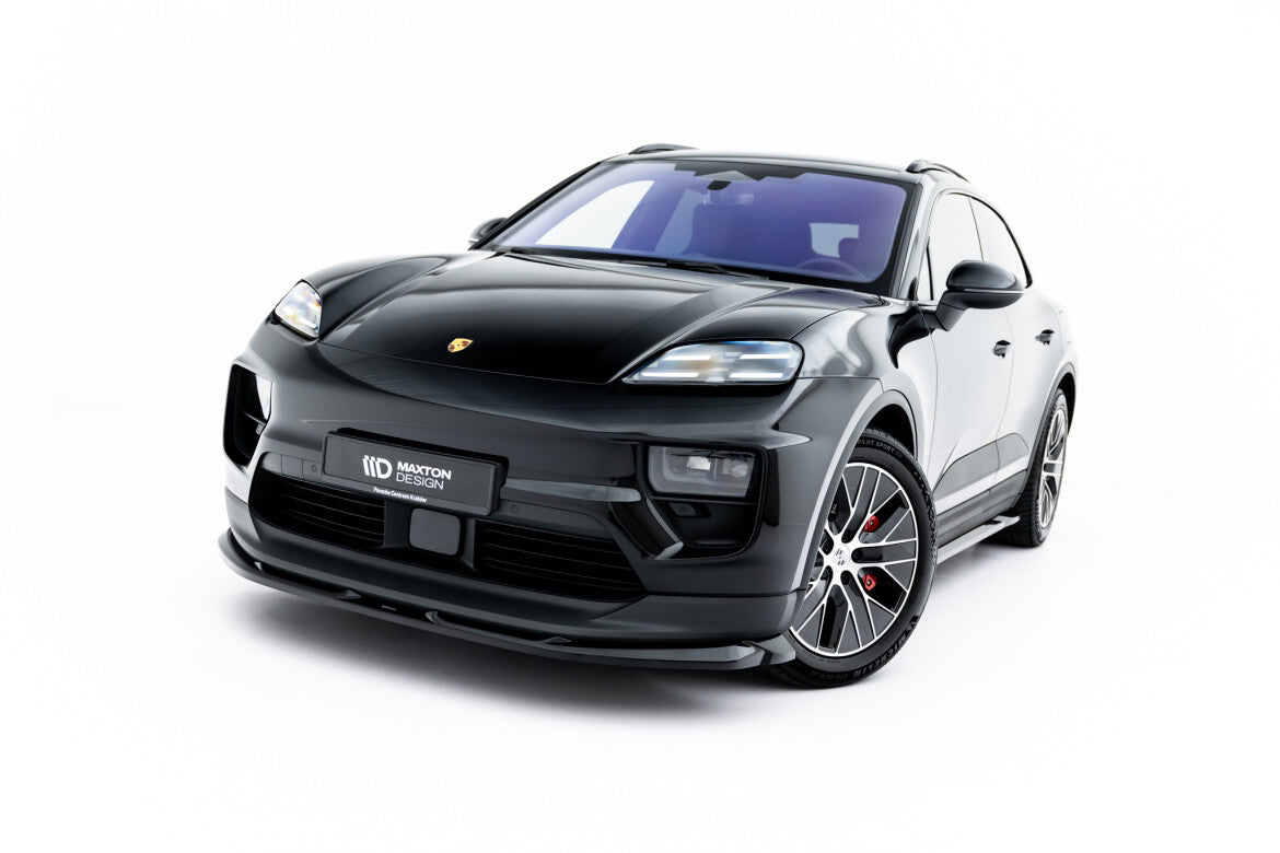 Frontlippe passend für Porsche Macan EV Mk1 schwarz Hochglanz