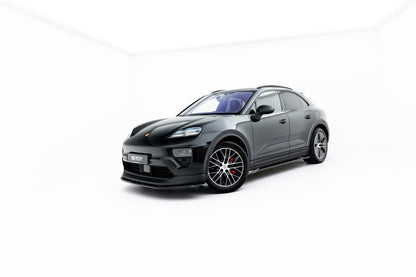 Frontlippe passend für Porsche Macan EV Mk1 schwarz Hochglanz